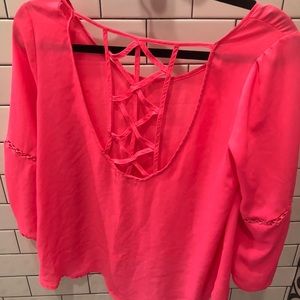 blouse with open back